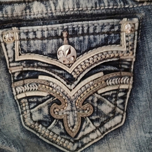 Gorgeous Rock Revival Vien Ankle Skinny Jeans With 29" Inseam - Picture 2 of 10